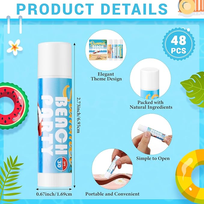 48 Pack SPF 30 Sunscreen Lip