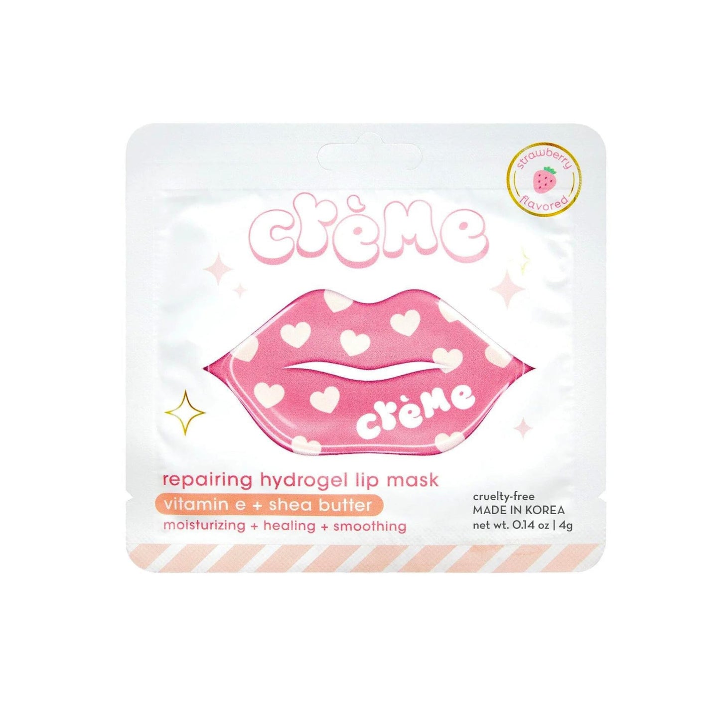 The Crème Shop Boba Bears Repairing Hydrogel Lip Mask, Lip Masks for Dry Lips, Hydrating Lip Mask, Vitamin E & Shea Butter