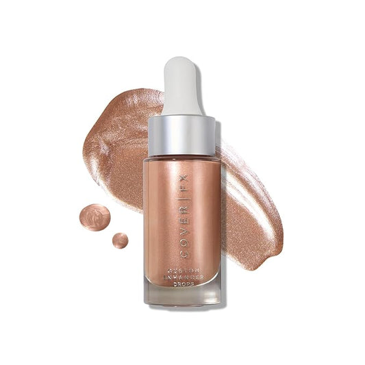 COVER FX Custom Enhancer Drops - Rose Gold: Liquid Highlighter 15mL