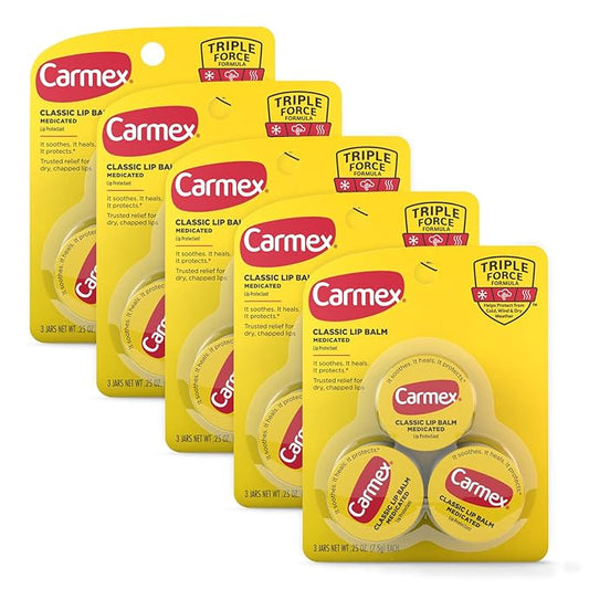 Carmex Medicated Lip Balm Jar, Lip OZ