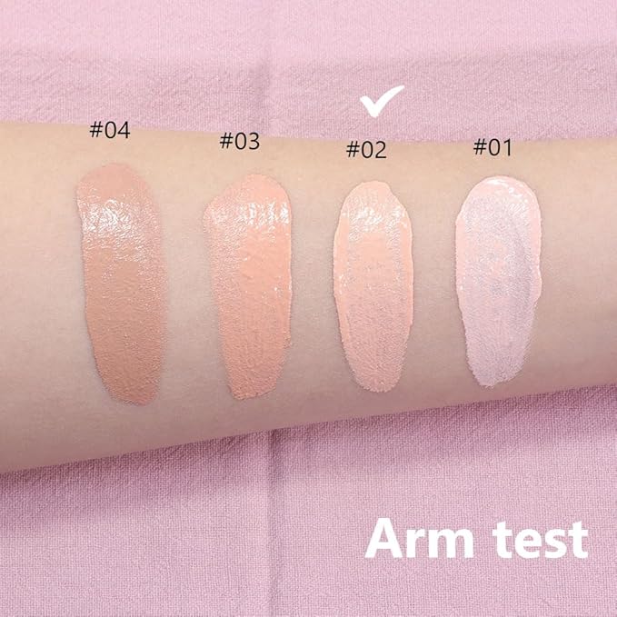 2 Pack Liquid Foundation Cream with Foundation Brush