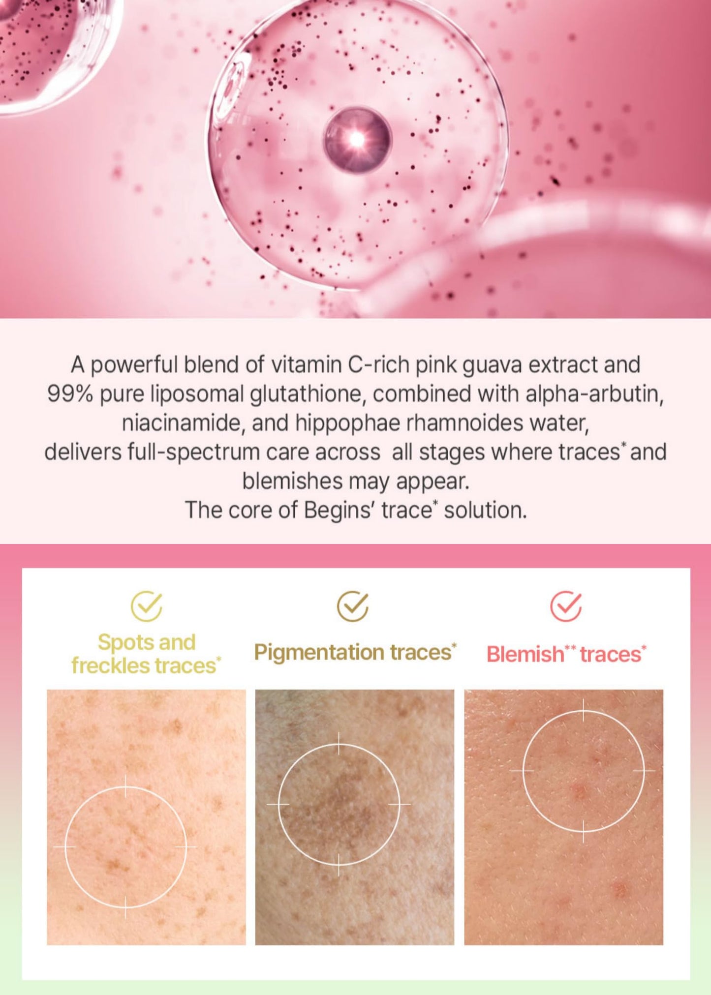 BeginS by JUNGSAEMMOOL Pink Guava Glutathione Blemish Cream 1.7 Fl Oz, Facial Moisturizer with 99% Pure Glutathione, Niacinamide and Vitamin C, Lightweight Hydration, Korean Skincare for Daily Use