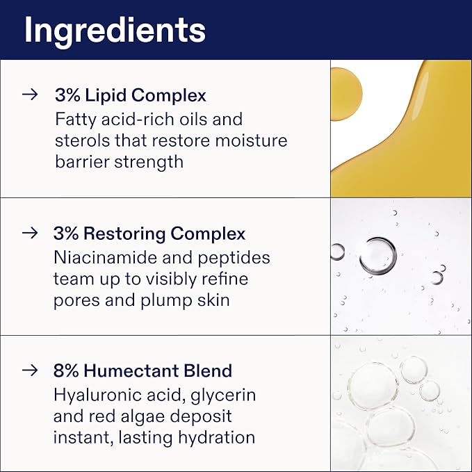 Skinfix Skin Barrier Restoring Gel Cream - 1.7 oz Refill - Non-Greasy Moisturizer for Normal to Combination Skin - Hydrates, Plumps & Smooths - Non-Comedogenic, Fragrance Free, Vegan, Cruelty Free