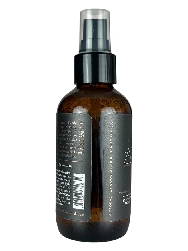 Rain Replenishing Oil Cleanser - Deeply Hydrating Oils - Wash, Clear, & Nourish your Face - Skincare for Women and Men (4 oz)