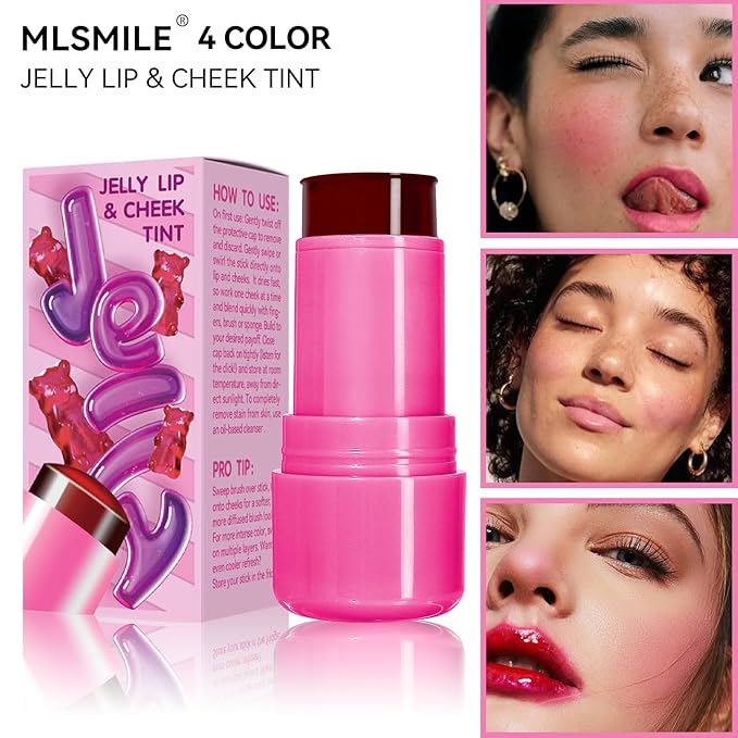 Multi-Use Jelly Tint, Milk Jelly Blush Stick, Cooling Cooling