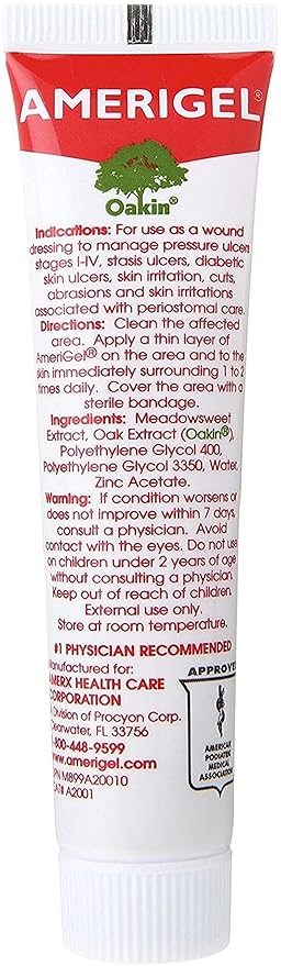 AMERIGEL Basic Wound Care Bundle (1 oz. Hydrogel Wound Dressing, 2 in. x 2 in. Bordered Gauze Adhesive Bandages) - Moisture-Rich Healing