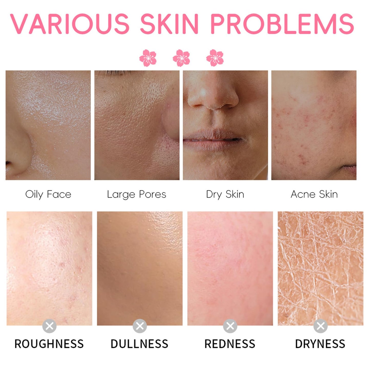 9PCS Japan Sakura Skin Care Set, Sakura Skin Care For Teens 10-12, Skincare For Girls 10-12, Teen Skin Care Kits For Girls Ages 11-14 With Toner,Cleanser,Eye Serum,Face Serum,Face Cream