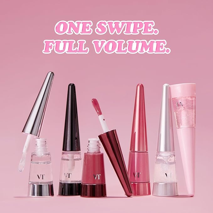 VT COSMETICS Reedle Shot Lip Plumper, Hydrating & Volumizing Clear Lip Gloss, Microneedling Effect & Hyaluronic Acid for Fuller, Smoother Lips, 0.15 oz (4.3 g) (Beginner)