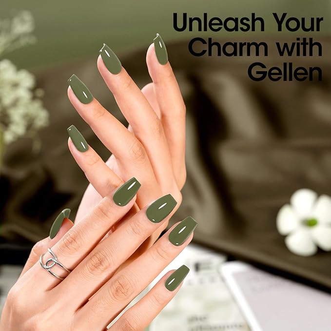 Gellen Green Gel Nail Polish