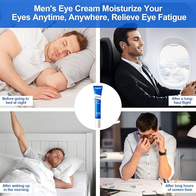 Retinol Eye Cream, Hydrating & Firming Under Eye Cream for Men, Reduces Dark Circles, Wrinkles & Puffiness, Nourishing Elastic Formula, 20g / 0.7 fl.oz