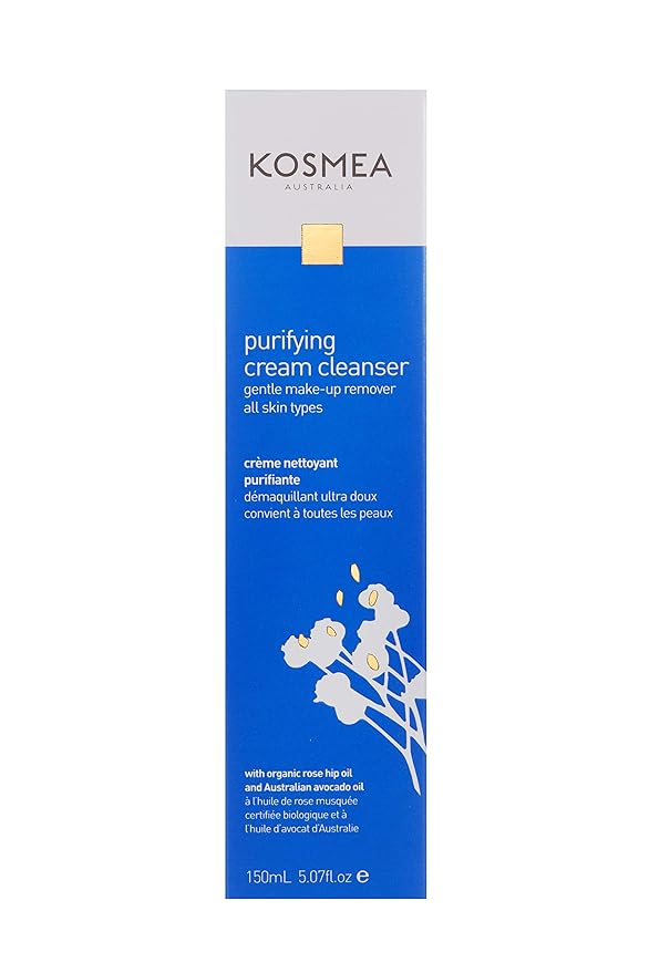Purifying Cream Cleanser – Hydrating Face Wash for Dry, Sensitive or Normal Skin – Rosehip and Avocado Oil with Vitamins A, B, D – Non-Drying Daily Cleanser – 5.07 fl oz