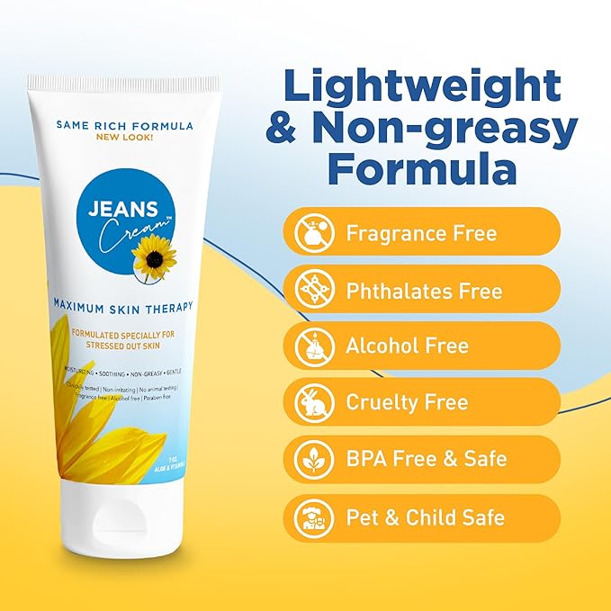 Maximum Skin Therapy Radiation Burn Cream, Moisturizing Vitamin E and Aloe Vera Cream for Compromised Skin, Minor Cuts, Sunburn and More, Non-Greasy Formula, 7 oz