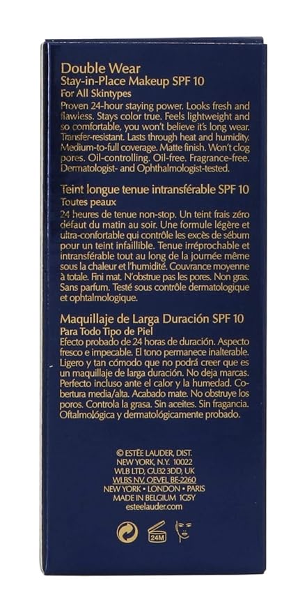 Estee Lauder Double Wear Stay-in-Place Makeup | 24-Hour Undertone | 1 oz