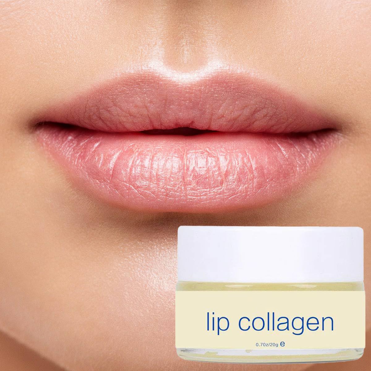 NUOVADERM Collagen Lip Mask with Squalane - Moisture & Collagen Boosting Lip Sleeping Mask for Soft and Supple Lips - Lip Plumper Balm to Restore, Nourish & Hydrate Dry Chapped Lips