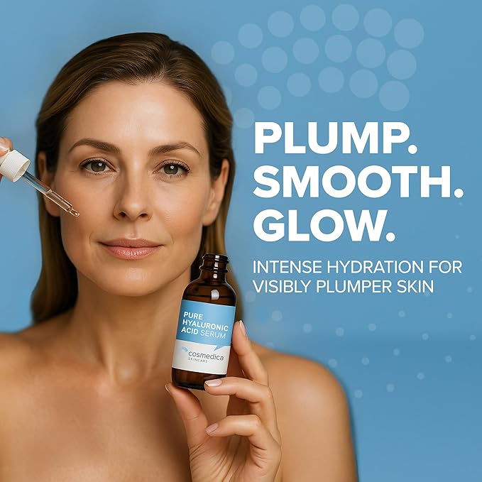 Hyaluronic Acid Serum for Skin 100% Pure-Anti-Aging Serum - Intense Hydration + Moisture, Non-greasy, Paraben-free Hyaluronic Acid for Your Face 8 oz