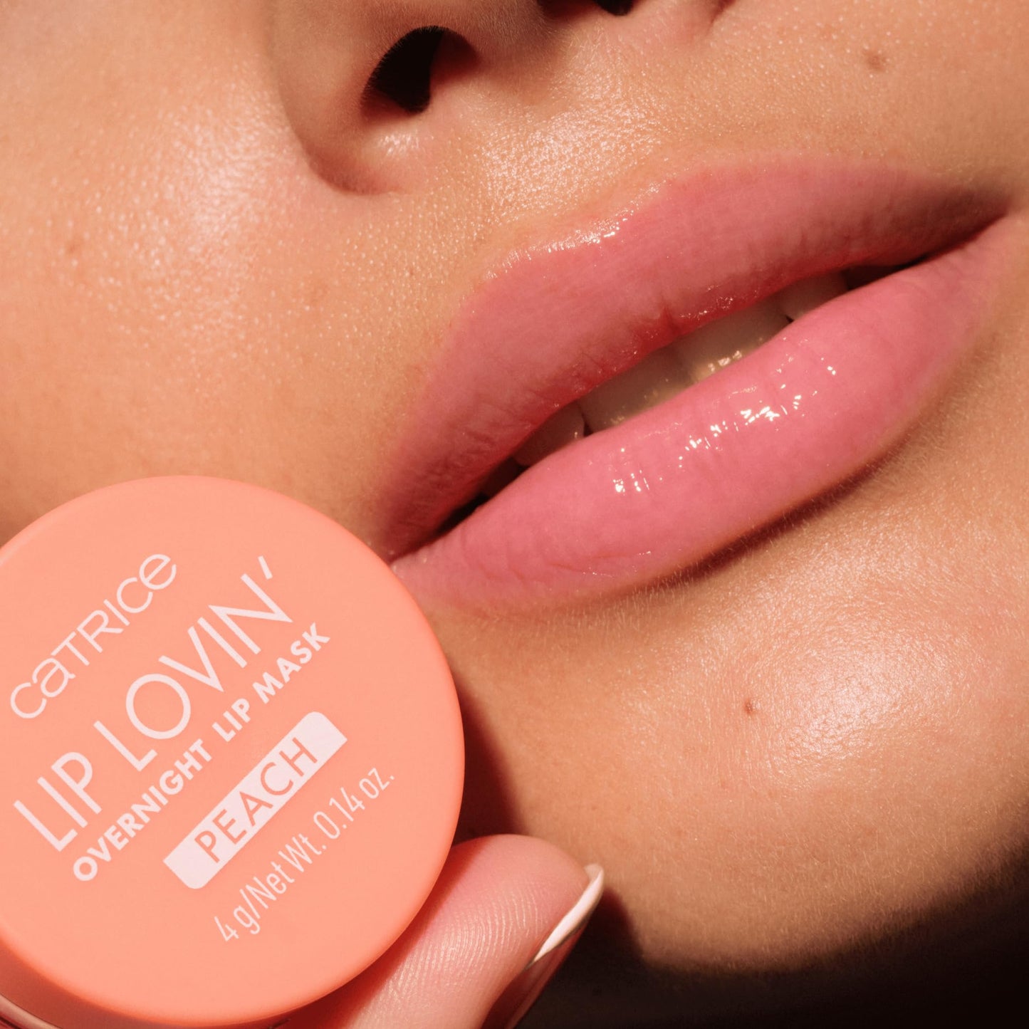 Catrice | Lip Lovin’ Overnight Lip Mask | Hydrating, Creamy Texture with Shea Butter & Vitamin E | Glossy Repair Treatment | Vegan & Cruelty Free (030 | Feelin' Peachy)