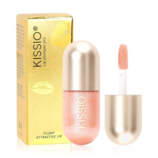 KISSIO Lip Plumper,Color Lip Plumper Gloss,Shimmer,Lip