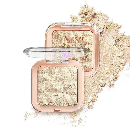 4 Colors Diamond Shimmering Powder, High Glossy Face Highlighter Eyeshadow