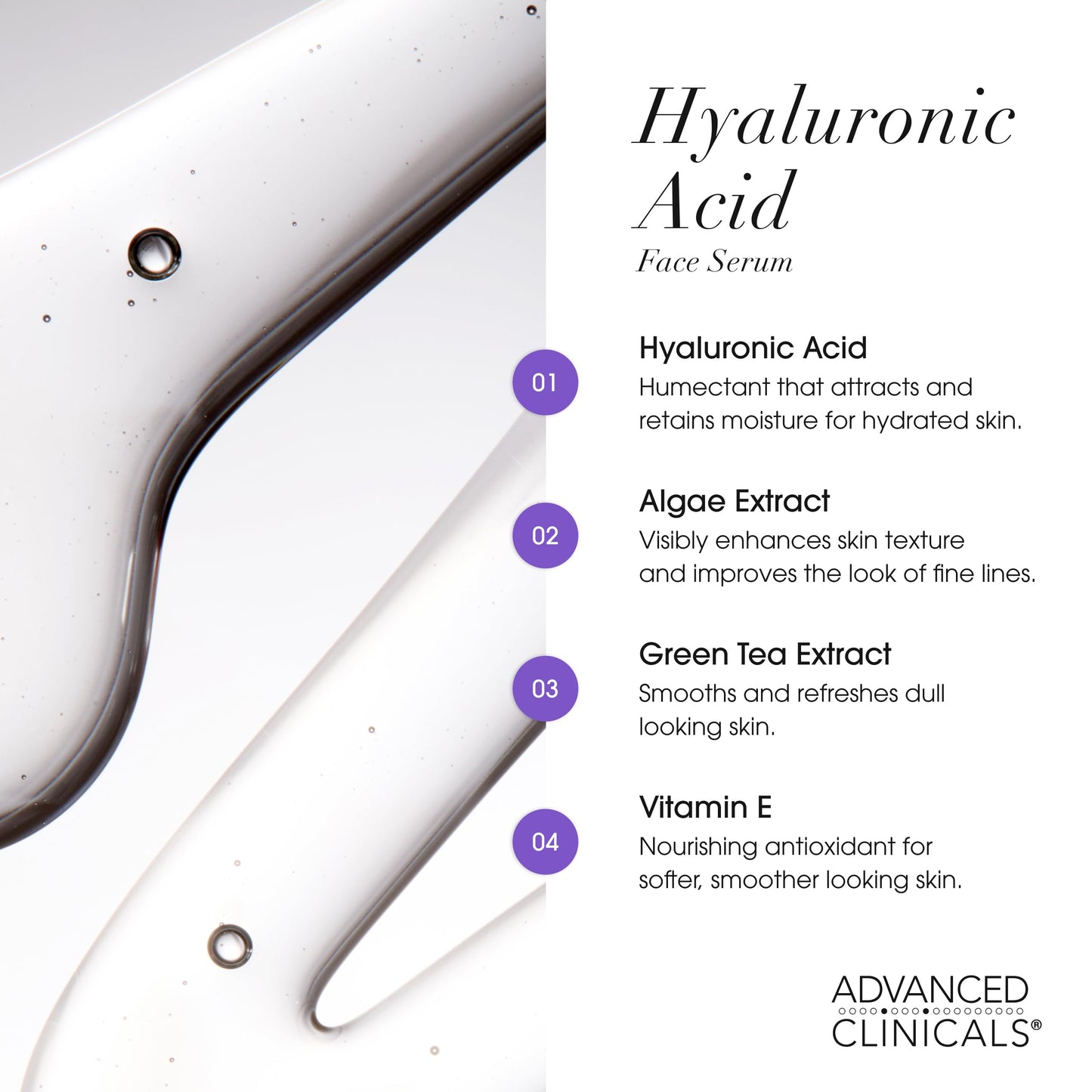 Advanced Clinicals Retinol Serum For Face + Hyaluronic Acid Moisturizer + Vitamin C Serum 3PC Skincare Set For Women & Men | Anti Aging Serums For Brightening, Firming, & Hydrating | 1.75 Fl Oz, 3pc