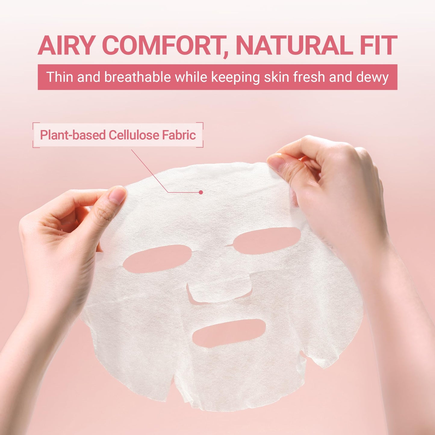 tenzero Daily Collagen Firming Mask, Hydrating & Firming Facial Mask, Skin Elasticity Enhancement with Collagen and Microbiome, Plant-based Cellulose Mask, For Daily Use, Korean Skincare, 30 Sheets