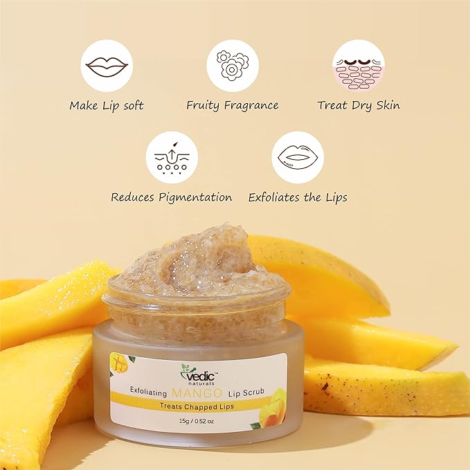Exfoliating Mango Lip Scrub-15g | Treats