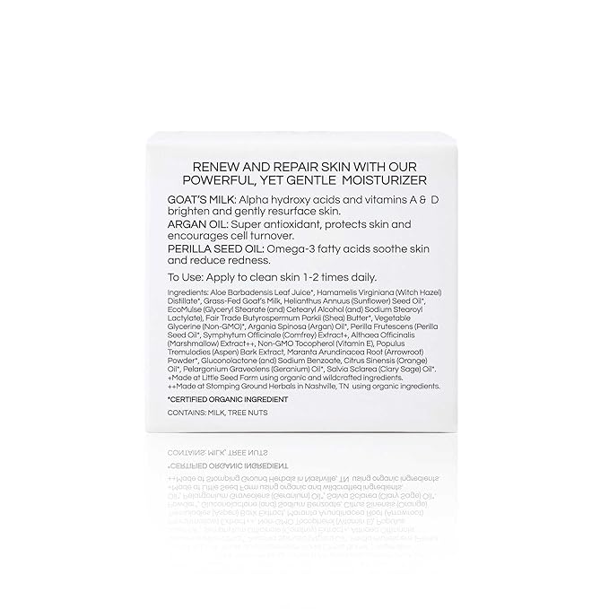 Little Seed Farm Goat's Milk Face Moisturizer - All Natural, Organic Moisturizer Face Cream - 2.0 Ounce