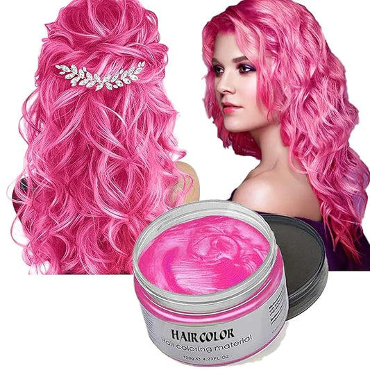 Instant Pink Hair Wax Dye,Natural