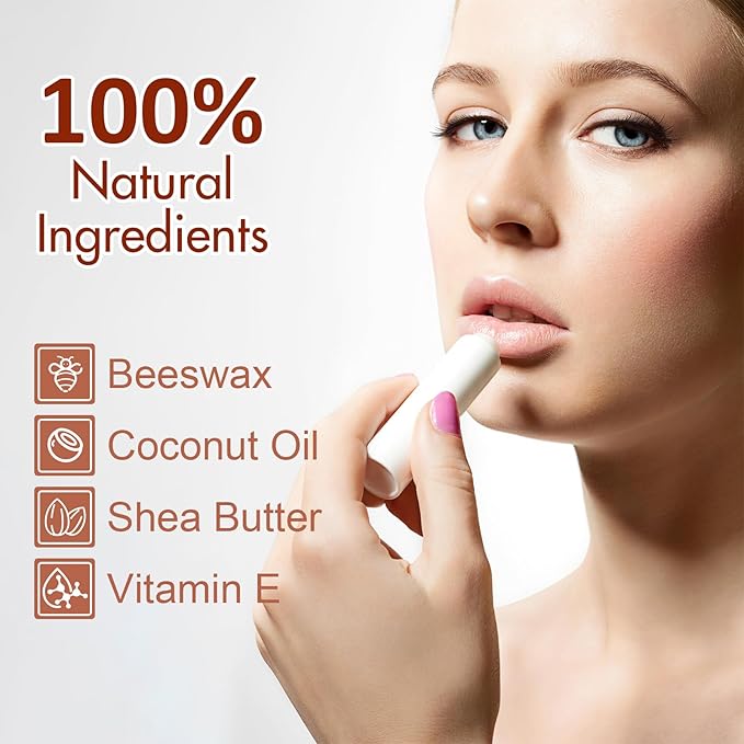 60 Pack Lip Balm Unlabeled, Natural