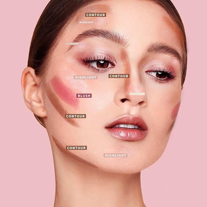 KIMUSE Multi Stick Trio Face Makeup, Cream Blush All Skin