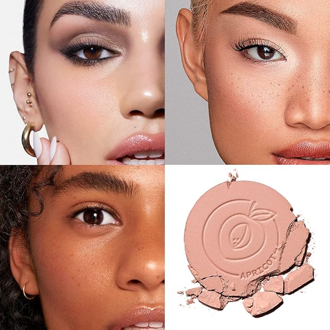 Face Blush, Powder Blush Makeup, Longlasting Highly Pigmented 01 APRICOT