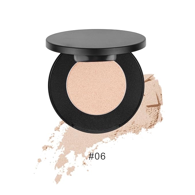 Face Highlighter Powder Palette, Glossy Glitter Illuminator Powder, Highlighter 6