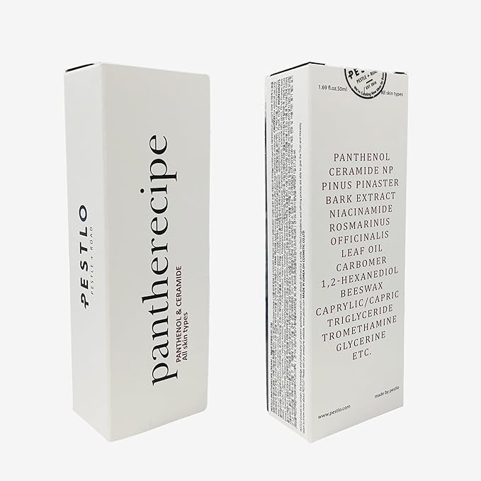 PESTLO Pantherecipe Cream 1.69 fl.oz./50ml - Hydrating & Soothing with Ceramide and Panthenol - Moisturizes, Strengthens Skin Barrier, EWG Green, Lightweight, Non-Greasy, for Day & Night