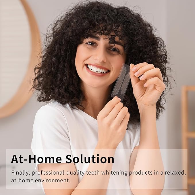 Teeth Whitening Strips 7 Treatments Kit - Contain Teeth Whitening Pen，Sensitive Teeth Whitener, Non-Slip, Dry Strip Technology for Coffee, Wine, Tobacco, and Other Stains (14 Strips)