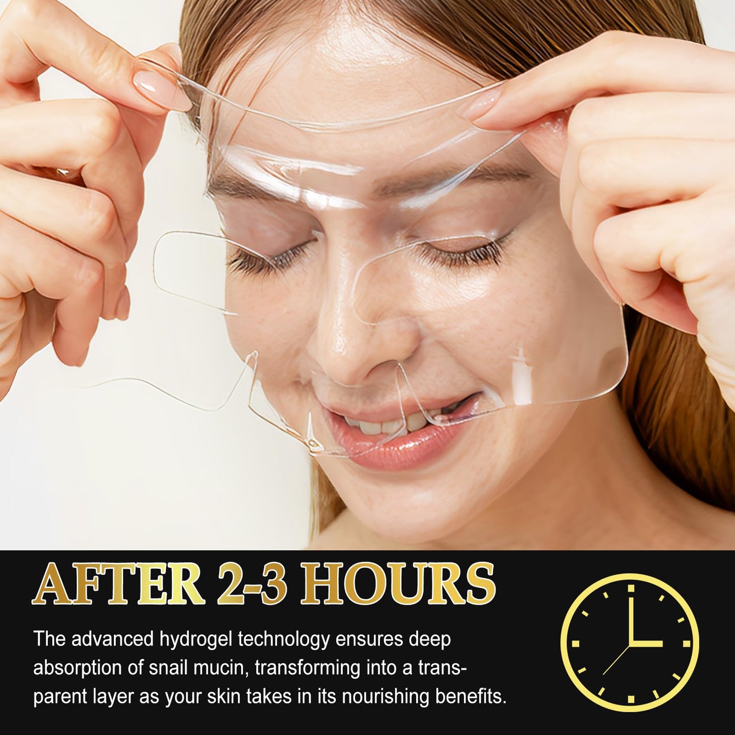 Snail Mucin Mask - Collagen Face Mask, Hydrating Mask Sheet with Hyaluronic Acid, Anti Wrinkle Anti Aging Deep Moisturizing Natural Snail Mucin Serum Daily Treatment for Dry, Sensitive Skin (6 PCS)