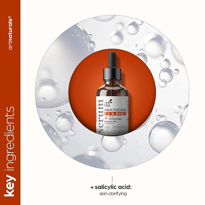 artnaturals Salicylic acid Serum - Advanced Serum with 2% BHA - Helps control oil production- Pore Reducer - 1 oz