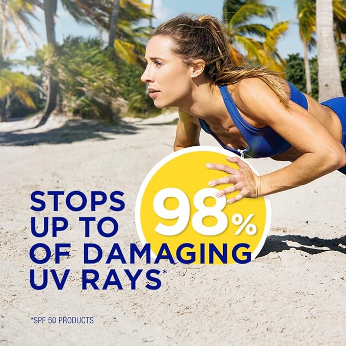 Coppertone SPORT Sunscreen SPF 50 Lotion, Water Resistant Sunscreen, Body Sunscreen Lotion, 7 Fl Oz