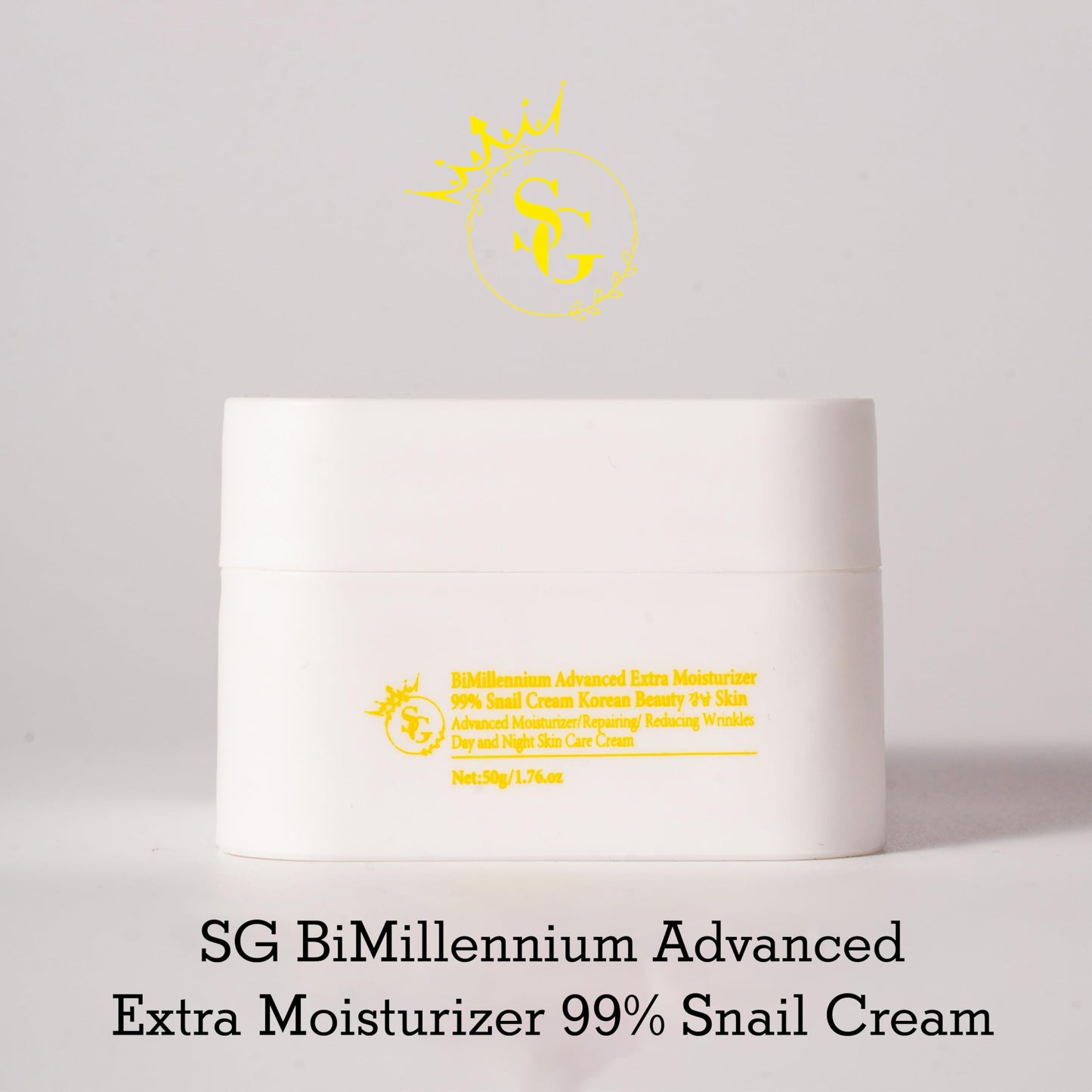 SG BiMillennium K Beauty Face Cream for Women with 99% Snail Extract, Anti-Aging, Skin Repair - Korean Skin Care Moisturizer for Dry Skin, Hydrating Daily Night Time Facial Cream