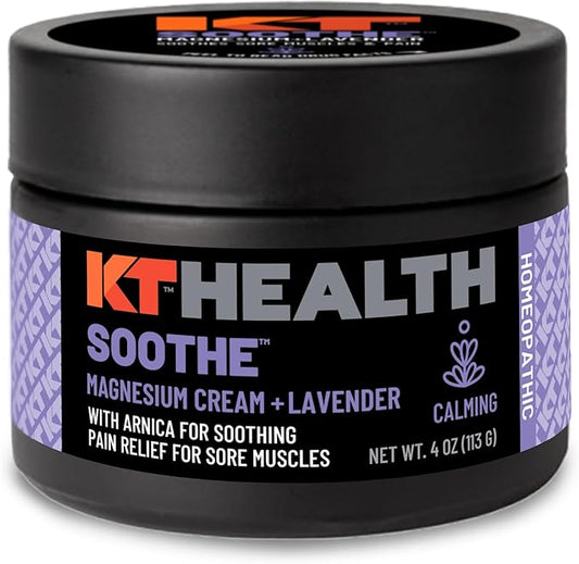 KT Health, Magnesium Cream, Soothe - Soothing Aromatherapy & Calming Pain Relief
