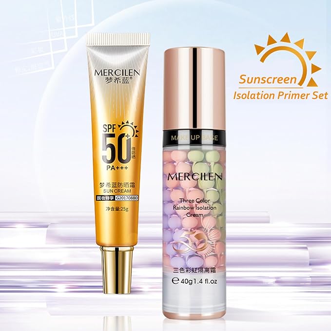 Face Primer before Makeup Set,3 Colors Makeup Primer Stunning Makeup