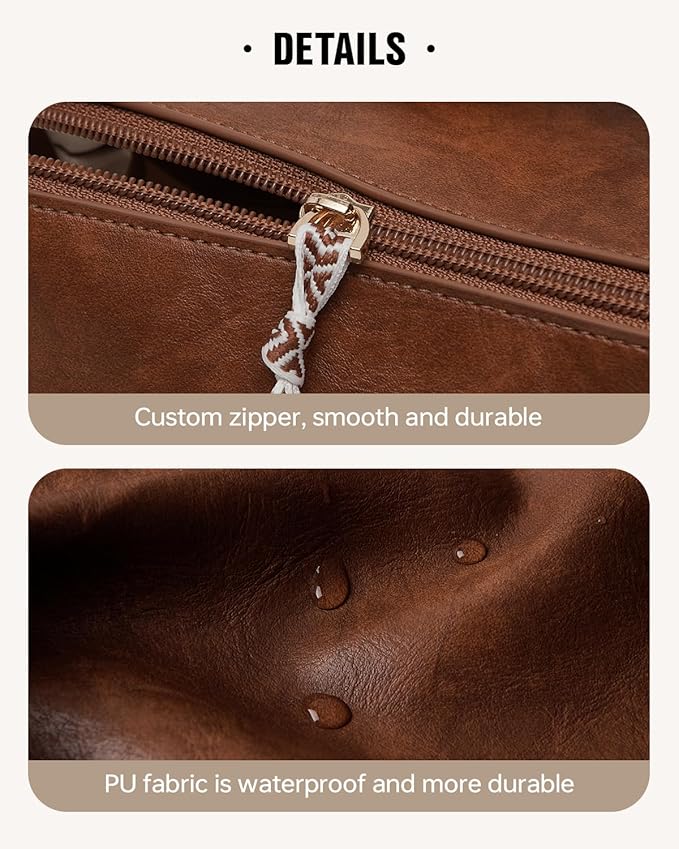 EACHY Travel Makeup Bag,Large Capacity Cosmetic Bags for Women,Waterproof Portable Pouch Open Flat Toiletry Bag Pattern Makeup Bag