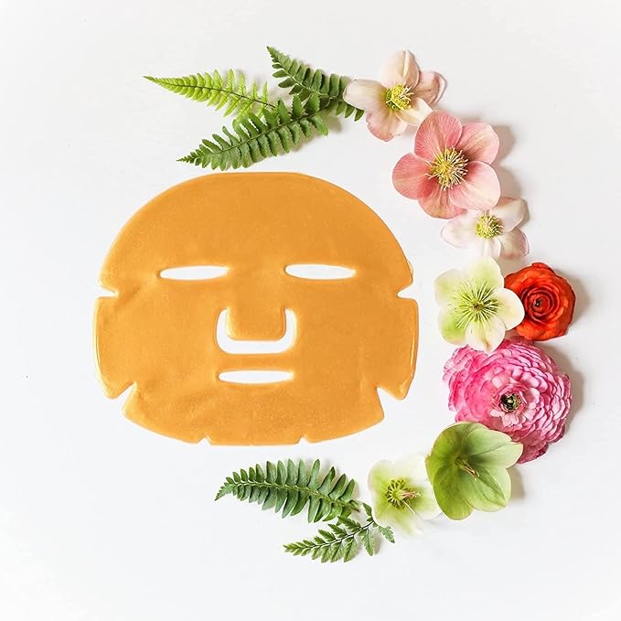 Doppeltree Gold Facial Mask - Premium Hydrogel Sheet Face Masks for Skin Care & Beauty, Hydrating & Anti Aging - Facemask with Collagen, Hyaluronic Acid & 24k Nano Gold