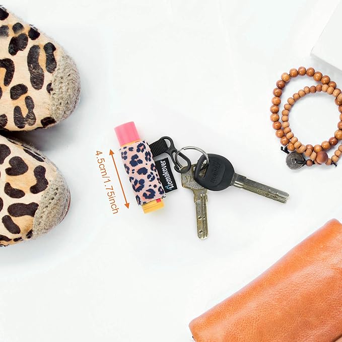 6 Pack Compact Clip-On Chapstick Holder Balm