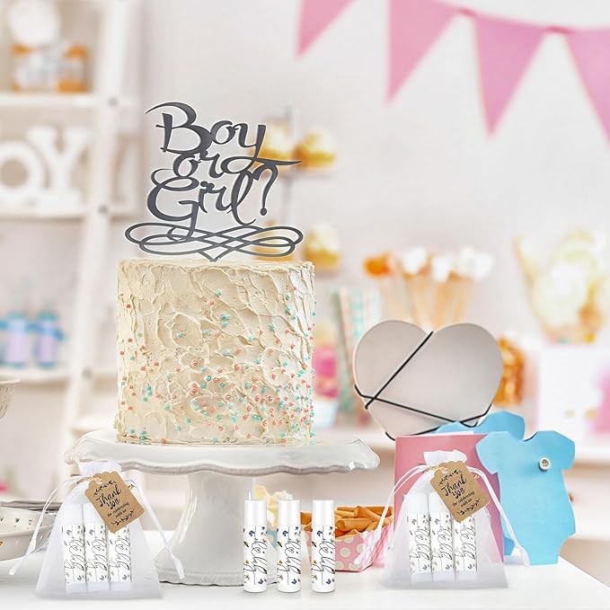 Demissle 50 Pcs Baby Shower Lip Flower)