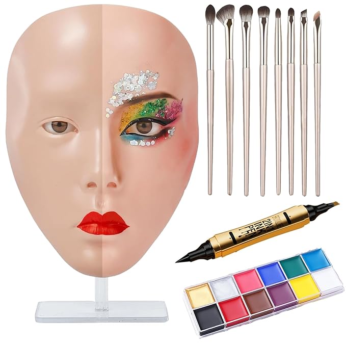 Practice Makeup Face, Face Painting Mannequin Head