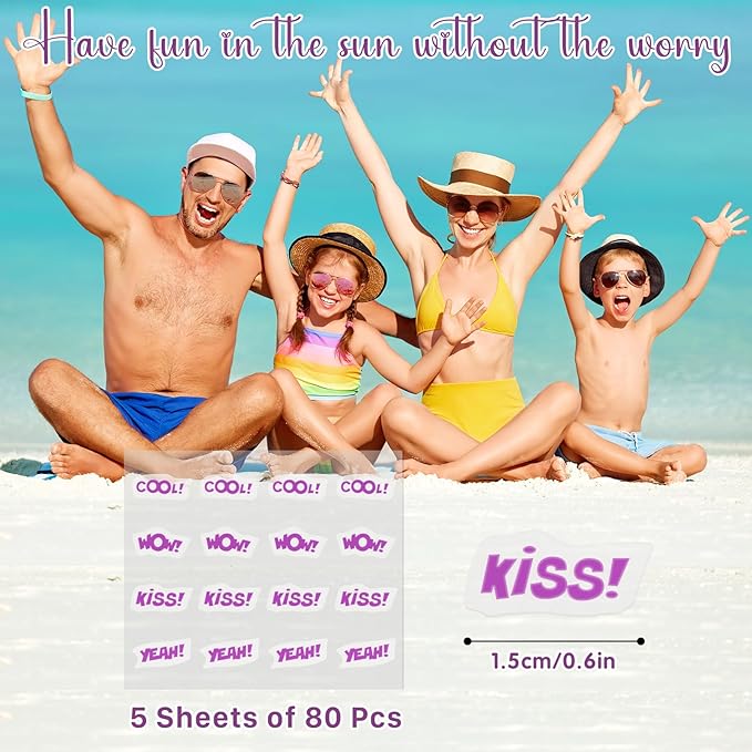 80 Pcs UV Stickers for