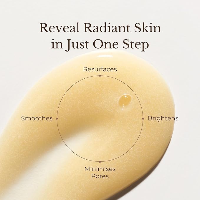 JUARA Radiance Enzyme Scrub - Face Exfoliator with Apple Enzymes & Bamboo Beads - Brightening Face Scrub Minimizes Pores - Gentle Exfoliating Scrub for All Skin Types - 3-in-1 Cleanser - 2.5 oz