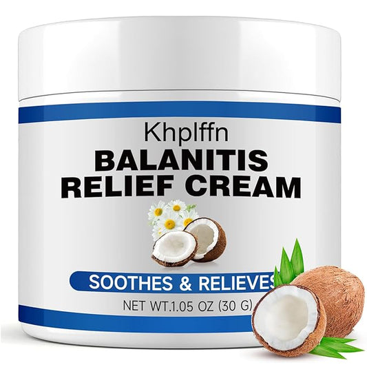 Balanitis Treatment for Men: Balanitis Relief Cream for Men's Intimate Health, Soothing Itch, Rashes, Redness, Irritation, and Swelling, 30g