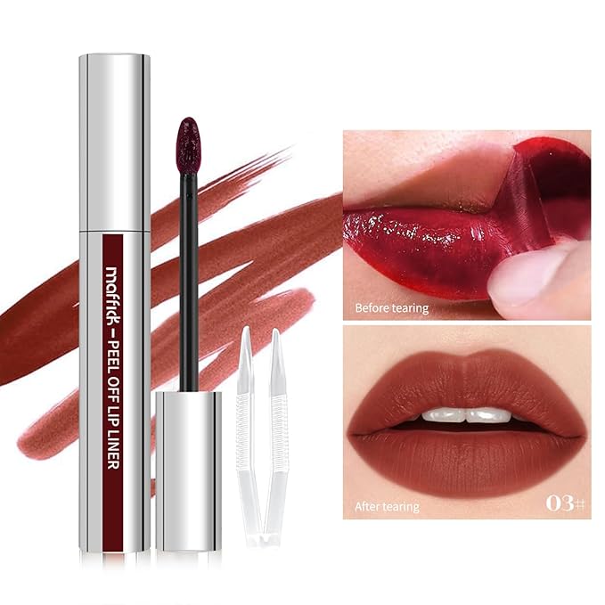 3PCS Lip Liner，Peel Off Lip Liner Tattoo, Peel Lip