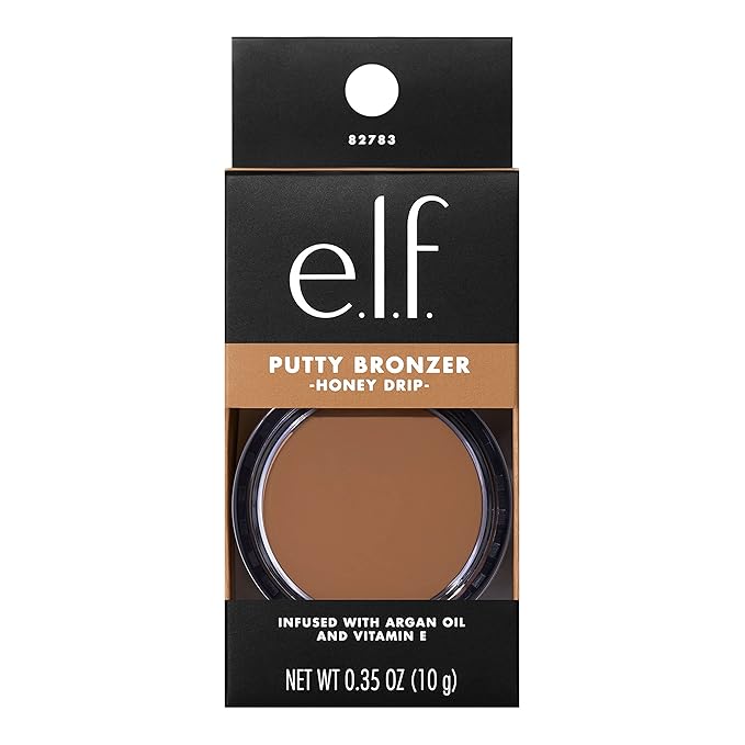 e.l.f. Putty Bronzer, Creamy & Highly Pigmented Formula, Drip, (10g) 0.35 Oz