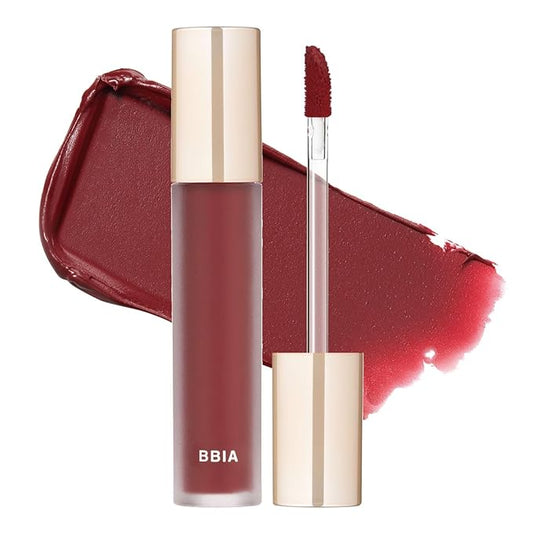 BBIA Last Velvet Tint - Soft & Creamy Matte Finish Lip Stain, Blur Effect with Velvety Texture, Long-Lasting, High Pigment, Lightweight, Non-Drying, Vegan, Korean Lip Makeup (V15 EDGE BOSS)